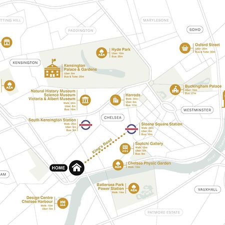 Kings Road Stylish Apartment In Chelsea 런던 외부 사진