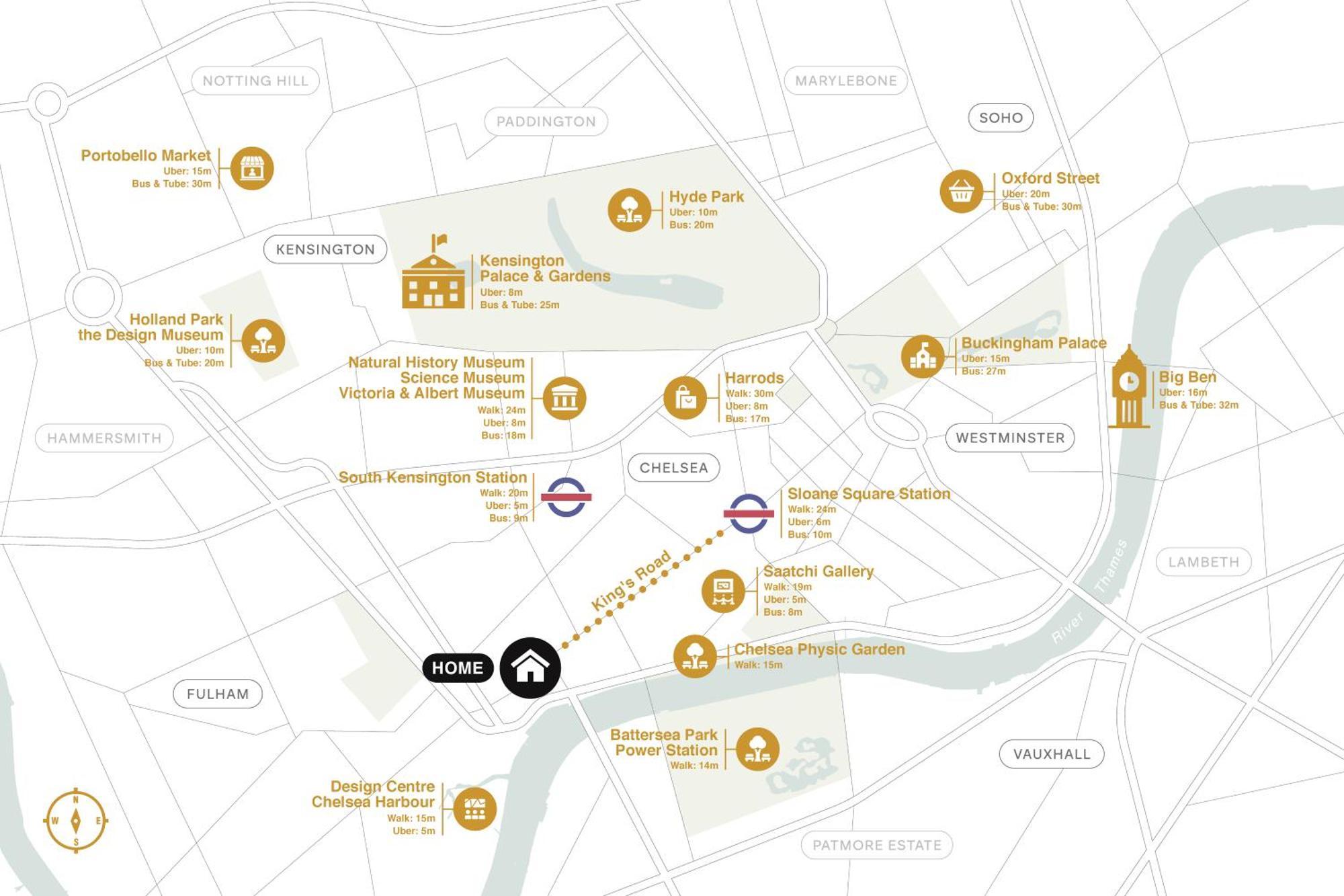 Kings Road Stylish Apartment In Chelsea 런던 외부 사진